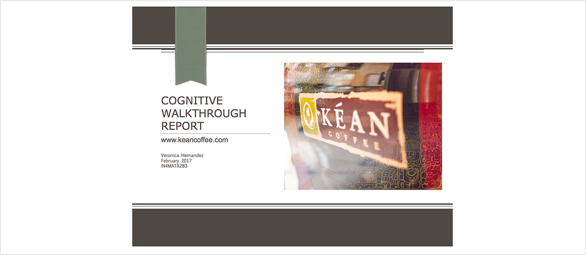 Cognitive Walkthrough Cover