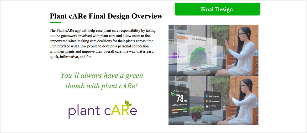 PlantCare Final Design Overview